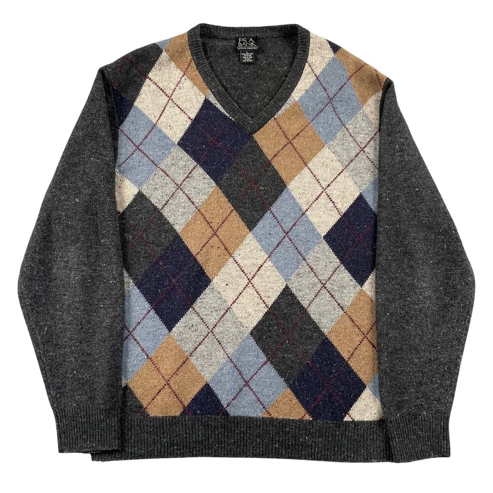 Jos A Bank Executive Collection Sweater Mens Large 80% Lambs Wool Pullover